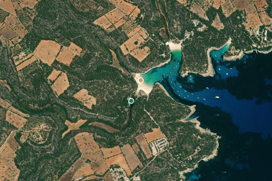 Mapa Cala Mondragó
